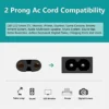 AC Power Cord Cable Compatible PlayStation 4 (PS4) Slim/PlayStation 5 (PS5) Game Console (Approx 1 Meter)